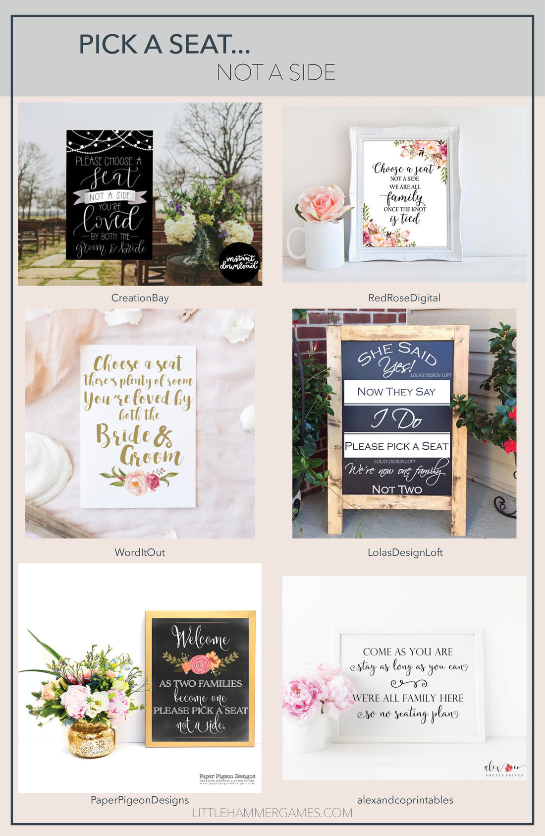 Bride's Side or Groom's Side?