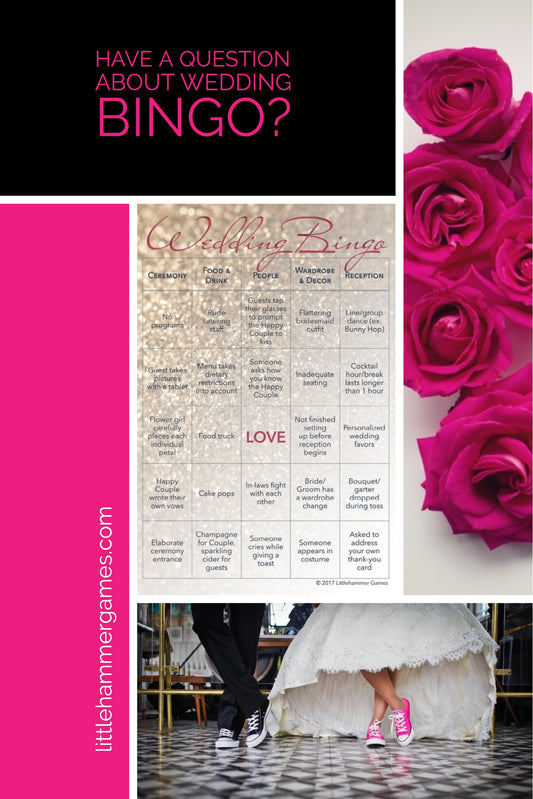FAQ about Wedding Bingo - the wedding reception game perfect for entertaining your guests #weddingplanning