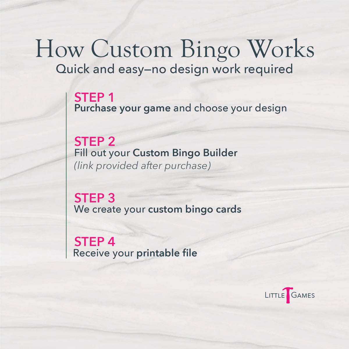 Custom Bingo Set Printable – Personalized Bingo Cards for Parties ...
