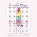 Unicorn personalized bingo card printable