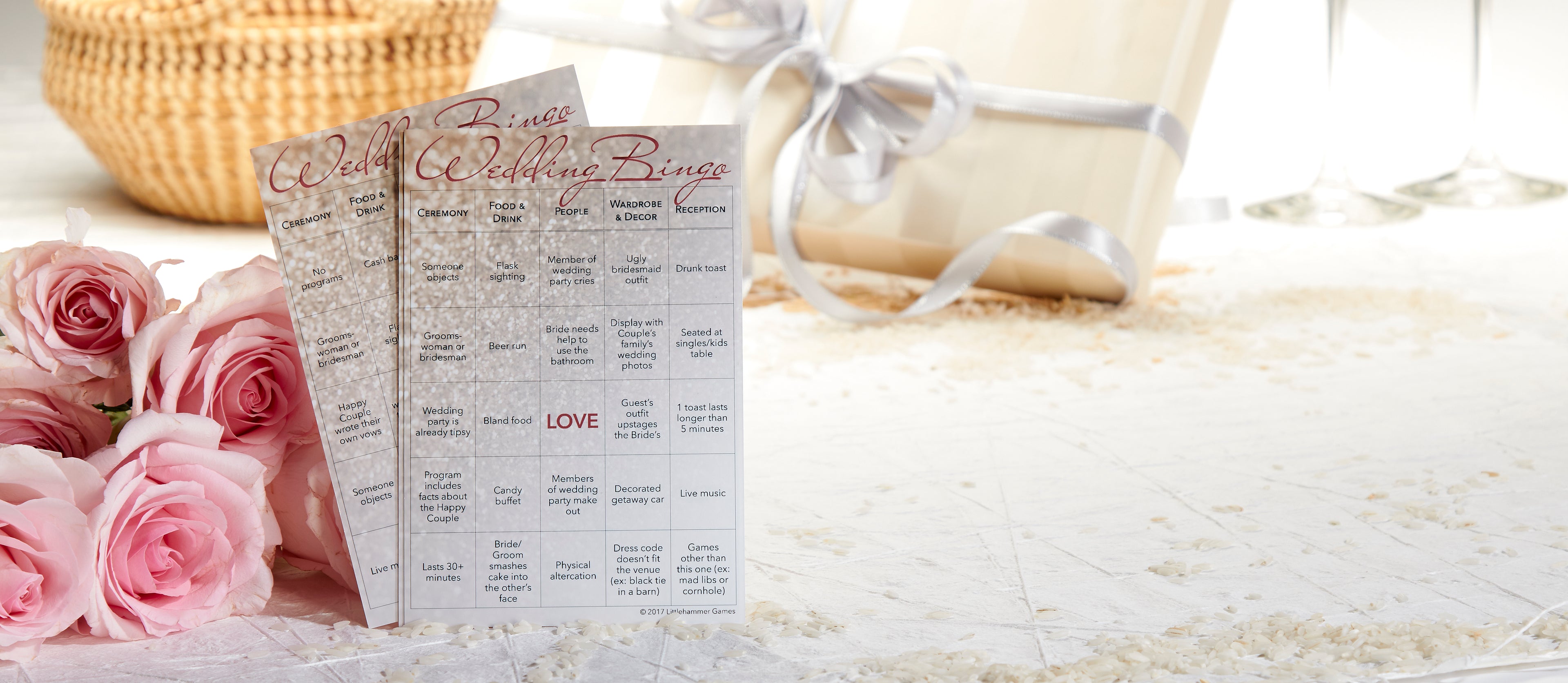 Printable bingo games for weddings, bridal showers, and baby showers