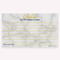 Printable gold and marble happy couple advice card for marriage tips