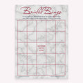 Rose gold and marble Bridal Gift Bingo game card