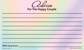 Hologram-themed Advice for the Happy Couple cards