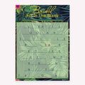 Bridal Fill in the Blank printable bridal shower game card with tropical background